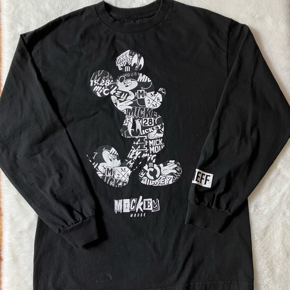 Neff Disney Long Sleeve T-Shirt, Black - Picture 2 of 5